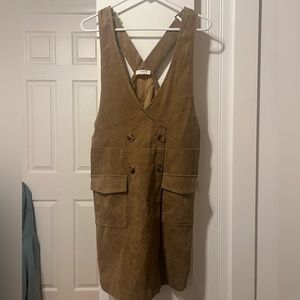 Corduroy jumper dress - zips up the side